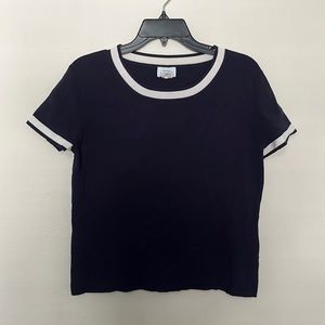 Ann Taylor Loft navy blue shirt